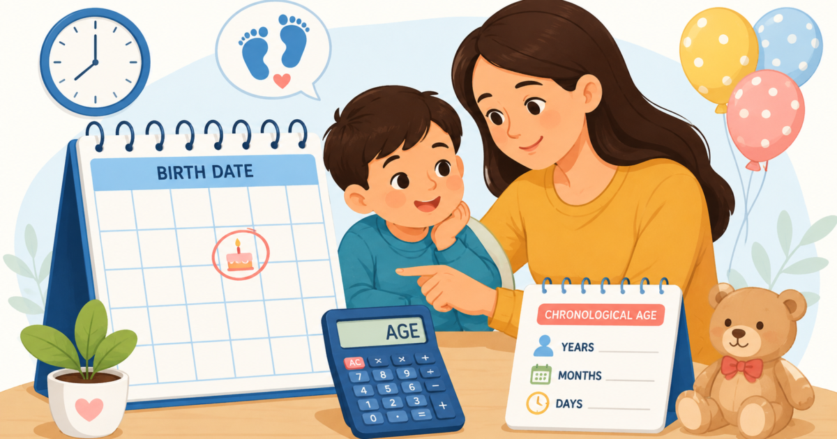 how to calculate a child's chronological age