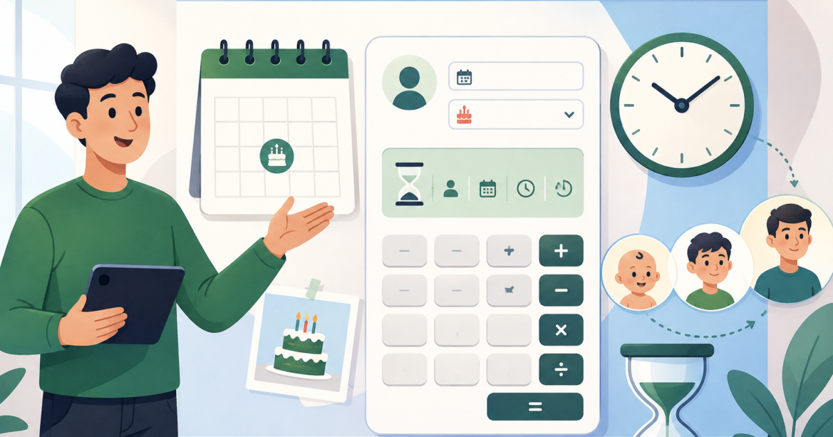 chronological age calculator speech