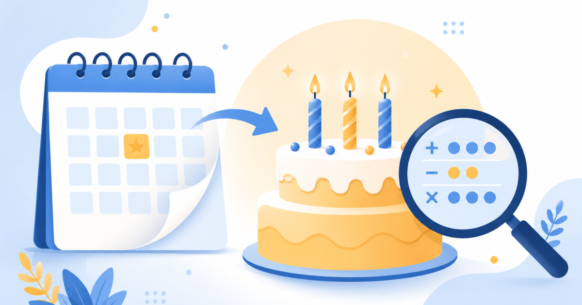 how to calculate age from date of birth