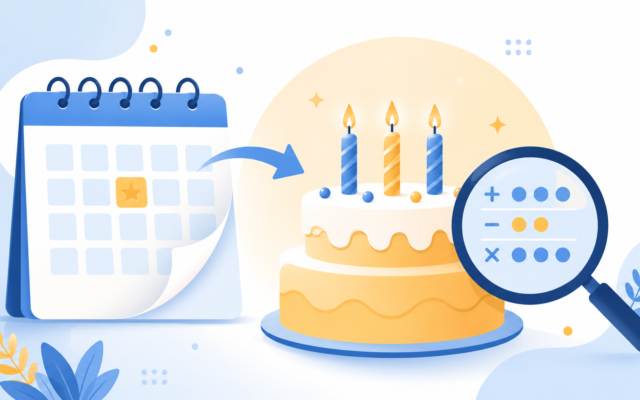 how to calculate age from date of birth